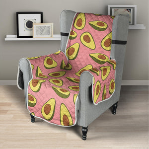 Cute Avocado Pattern Print Armchair Protector