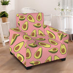 Cute Avocado Pattern Print Armchair Slipcover