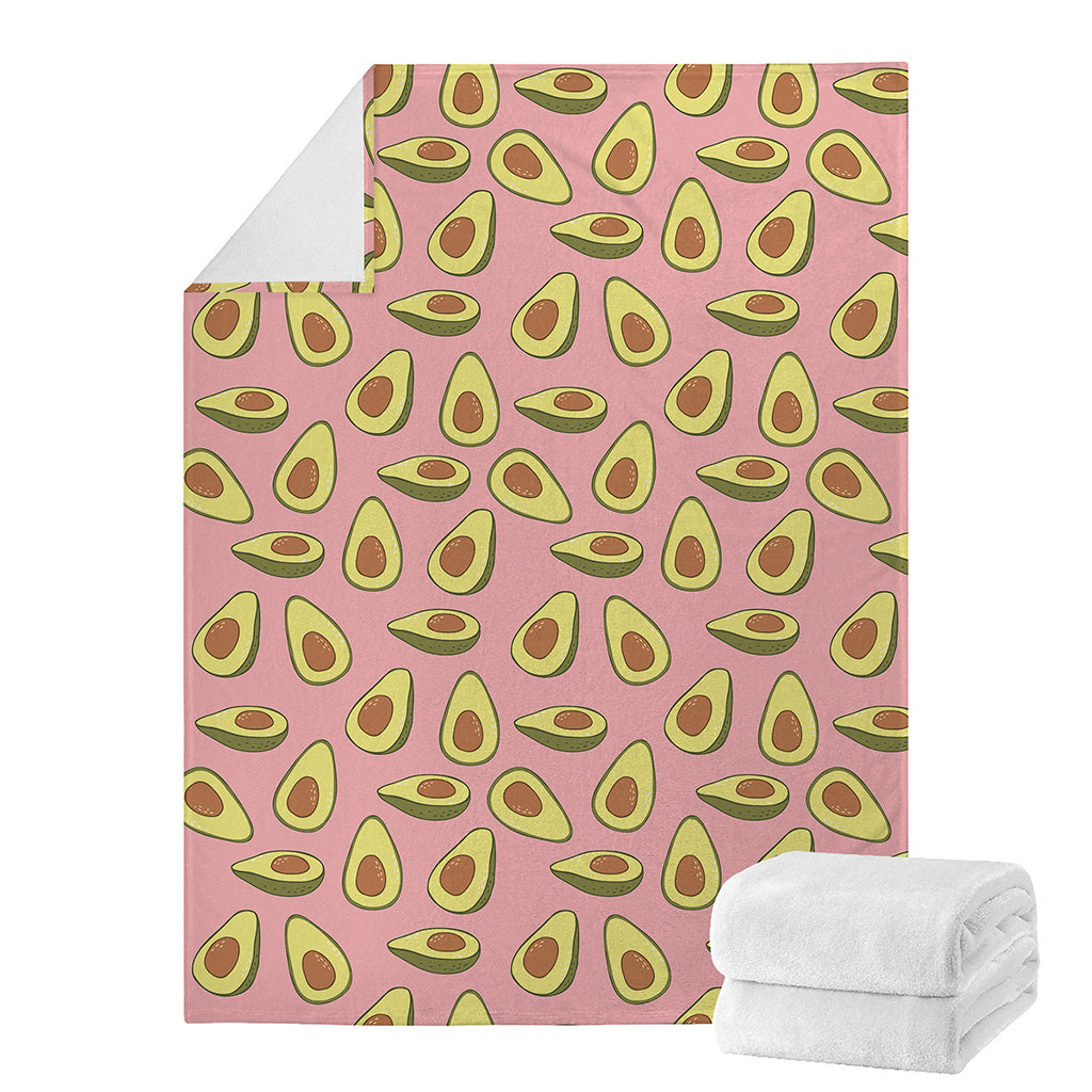 Cute Avocado Pattern Print Blanket