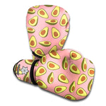 Cute Avocado Pattern Print Boxing Gloves