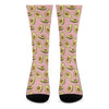 Cute Avocado Pattern Print Crew Socks