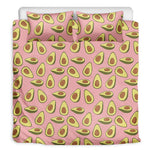 Cute Avocado Pattern Print Duvet Cover Bedding Set