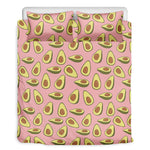 Cute Avocado Pattern Print Duvet Cover Bedding Set