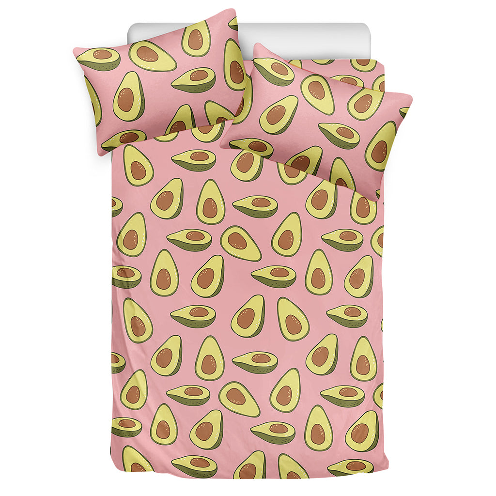 Cute Avocado Pattern Print Duvet Cover Bedding Set