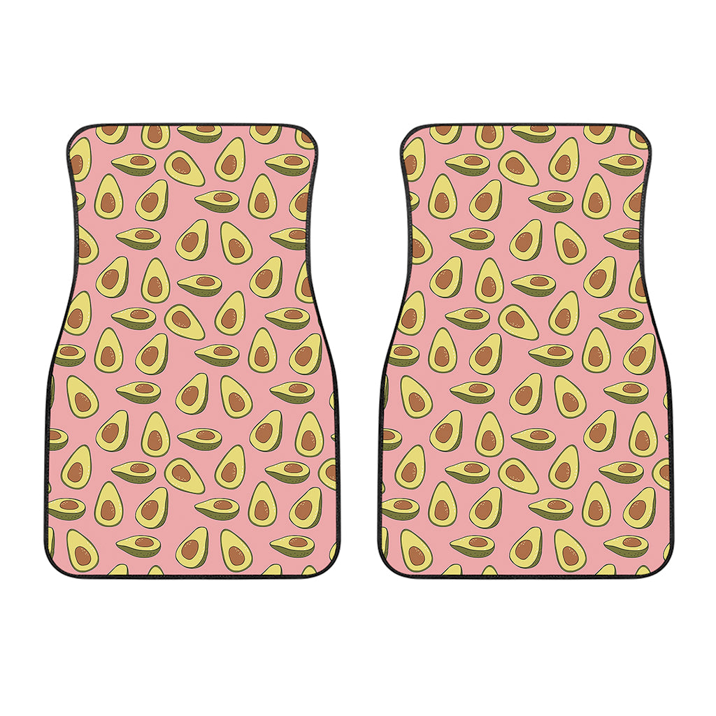 Cute Avocado Pattern Print Front Car Floor Mats