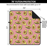 Cute Avocado Pattern Print Futon Protector