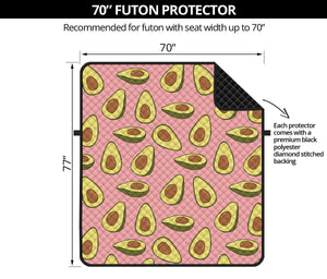 Cute Avocado Pattern Print Futon Protector