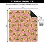 Cute Avocado Pattern Print Futon Protector