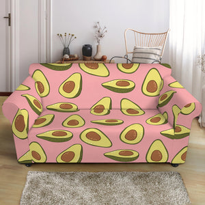 Cute Avocado Pattern Print Loveseat Slipcover