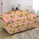 Cute Avocado Pattern Print Loveseat Slipcover