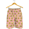 Cute Avocado Pattern Print Men's Shorts