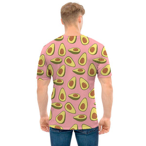 Cute Avocado Pattern Print Men's T-Shirt