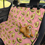 Cute Avocado Pattern Print Pet Car Back Seat Cover