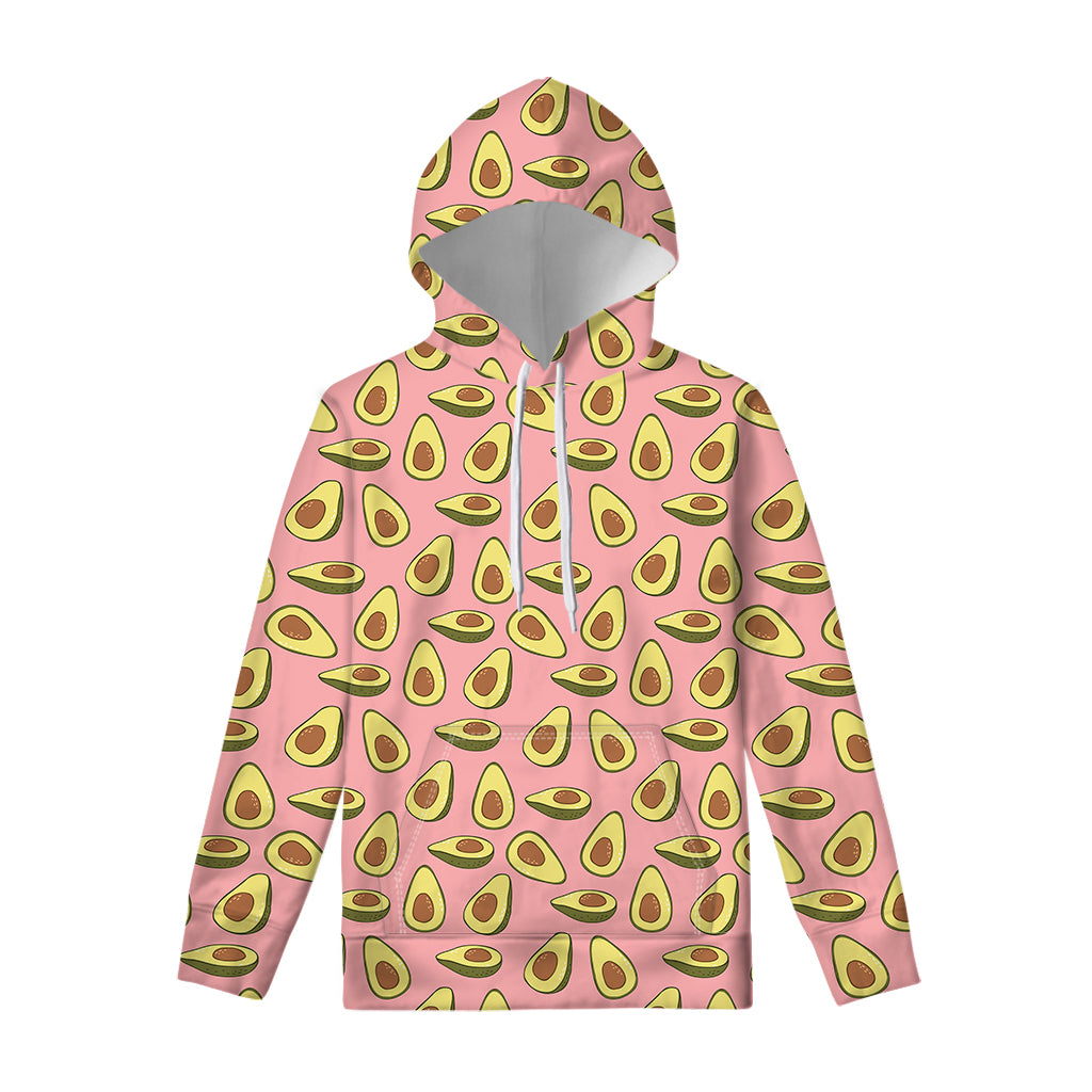 Cute Avocado Pattern Print Pullover Hoodie