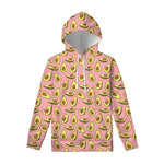 Cute Avocado Pattern Print Pullover Hoodie