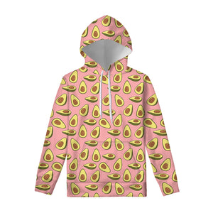 Cute Avocado Pattern Print Pullover Hoodie