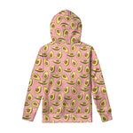 Cute Avocado Pattern Print Pullover Hoodie