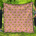 Cute Avocado Pattern Print Quilt