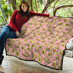 Cute Avocado Pattern Print Quilt