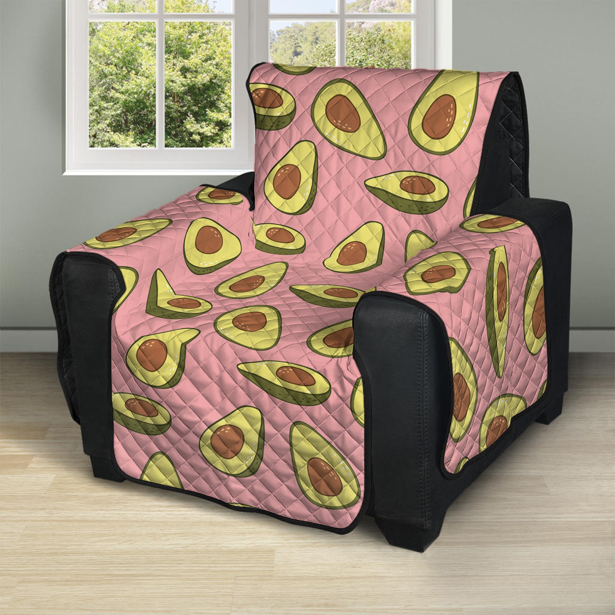 Cute Avocado Pattern Print Recliner Protector