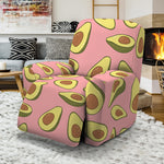 Cute Avocado Pattern Print Recliner Slipcover