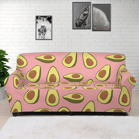 Cute Avocado Pattern Print Sofa Cover