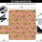 Cute Avocado Pattern Print Sofa Protector