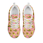 Cute Avocado Pattern Print White Sneakers