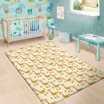 Cute Baby Giraffe Pattern Print Area Rug