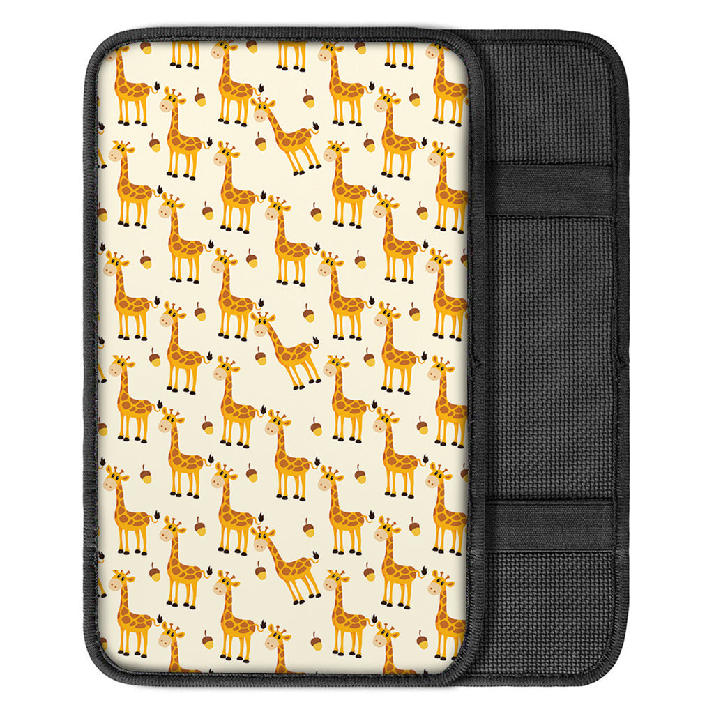 Cute Baby Giraffe Pattern Print Car Center Console Cover