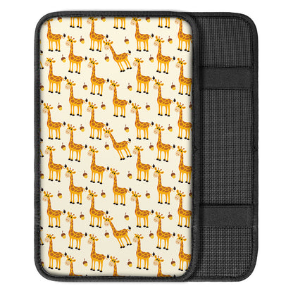Cute Baby Giraffe Pattern Print Car Center Console Cover
