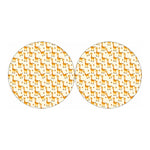 Cute Baby Giraffe Pattern Print Car Coasters
