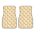 Cute Baby Giraffe Pattern Print Front Car Floor Mats