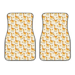 Cute Baby Giraffe Pattern Print Front Car Floor Mats