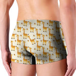 Cute Baby Giraffe Pattern Print Men's Boxer Briefs