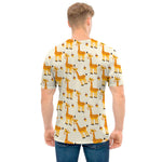 Cute Baby Giraffe Pattern Print Men's T-Shirt