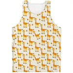 Cute Baby Giraffe Pattern Print Men's Tank Top
