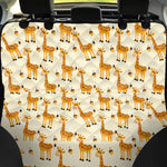 Cute Baby Giraffe Pattern Print Pet Car Back Seat Cover