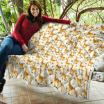 Cute Baby Giraffe Pattern Print Quilt