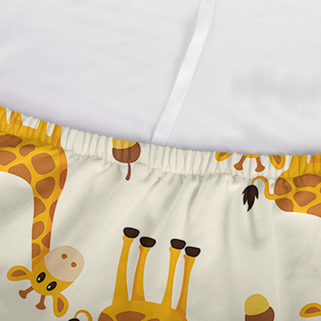 Cute Baby Giraffe Pattern Print Sofa Cover