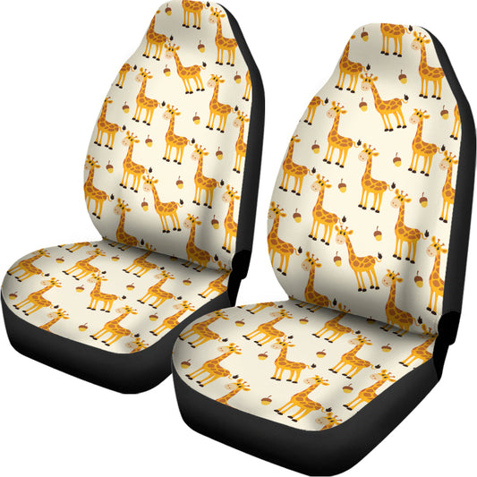 Cute Baby Giraffe Pattern Print Universal Fit Car Seat Covers