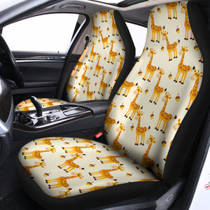 Cute Baby Giraffe Pattern Print Universal Fit Car Seat Covers