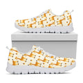 Cute Baby Giraffe Pattern Print White Running Shoes