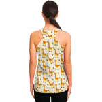 Cute Baby Giraffe Pattern Print Women's Racerback Tank Top