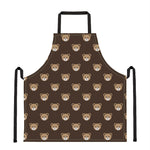 Cute Baby Grizzly Bear Pattern Print Apron