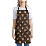 Cute Baby Grizzly Bear Pattern Print Apron