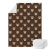 Cute Baby Grizzly Bear Pattern Print Blanket