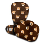 Cute Baby Grizzly Bear Pattern Print Boxing Gloves