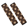 Cute Baby Grizzly Bear Pattern Print Car Seat Belt Covers