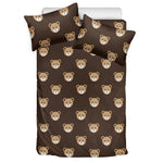 Cute Baby Grizzly Bear Pattern Print Duvet Cover Bedding Set